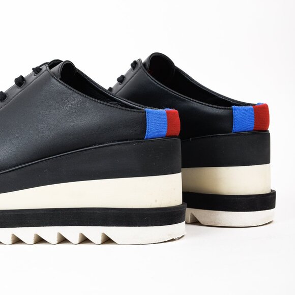 Stella McCartney Black Sneak-Elyse Platform Mules, Size 7.5 - Picture 7 of 9